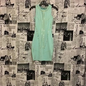 Nicki Minaj cyan Dress